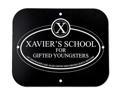 Metal Game Room Sign - X-Men; Xavier's School For Gifted Youngsters